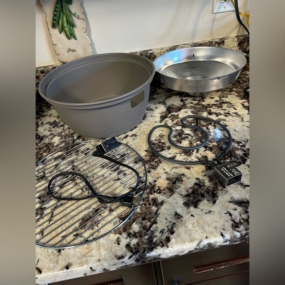 Rival Indoor Croch Grill Gray Electric camping Camp Outdoor Camper - Picture 7 of 10